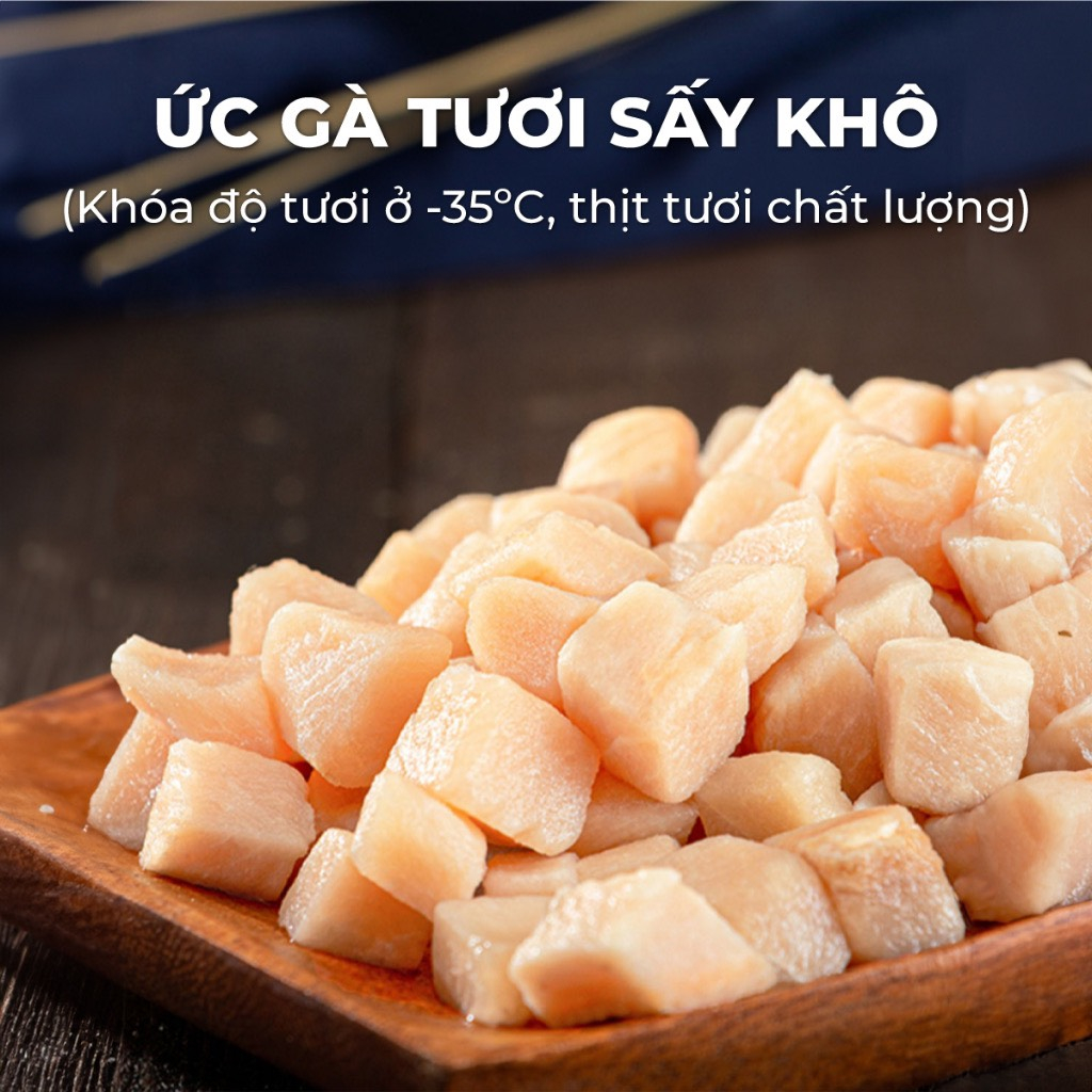 Gà Viên Sấy Khô Ăn Vặt Dành Cho Chó Mèo - 100G