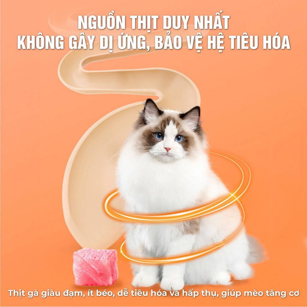 Gà Viên Sấy Khô Ăn Vặt Dành Cho Chó Mèo - 100G
