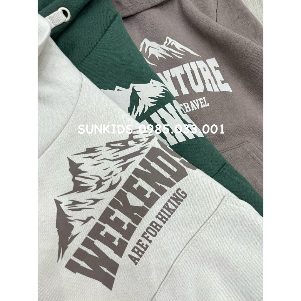 Áo nỉ thu đông bé trai hoodie cao cổ chéo