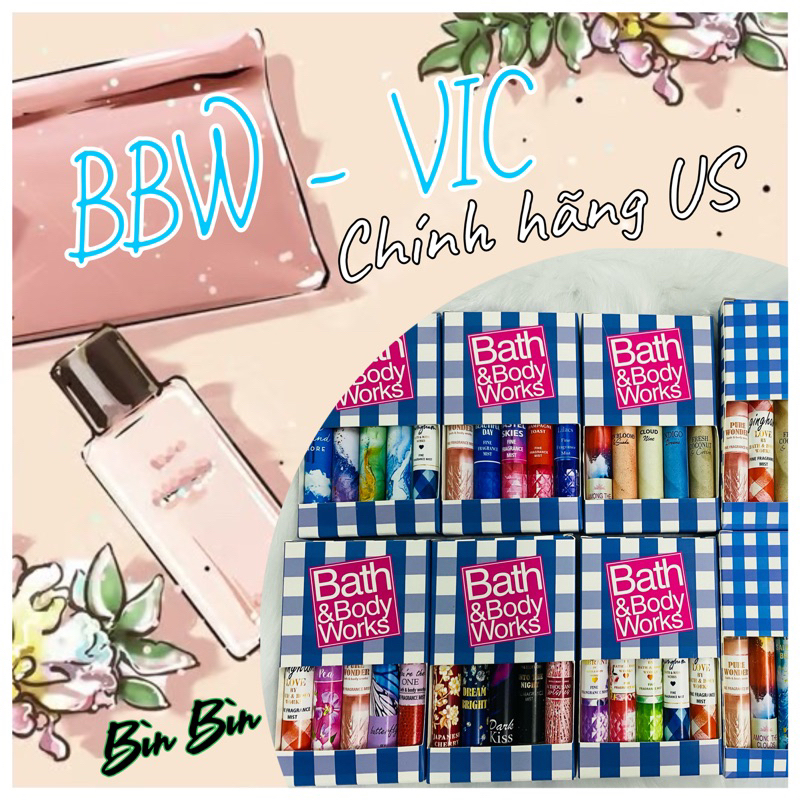 [AUTH] SET CHIẾT 5 ỐNG BODY MIST X 10ML (Bath&body works) | BigBuy360 - bigbuy360.vn