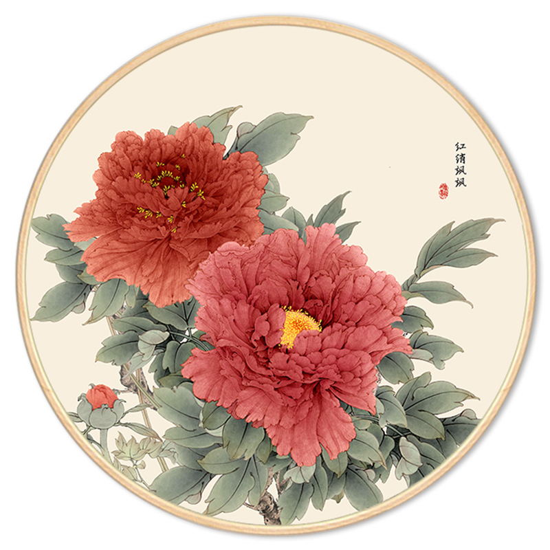 Tranh treo tường hoa mẫu đơn nhiều mẫu nhiều size chất liệu tráng gương cao cấp decor phòng khách phòng ngủ có khung