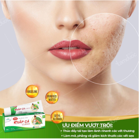 Kem Mềm Da Mờ Sẹo Fast Giấp Cá Curma (20g) - Hỗ Trợ Làm Mờ Sẹo, Làm Mềm, Dịu Mát Da.