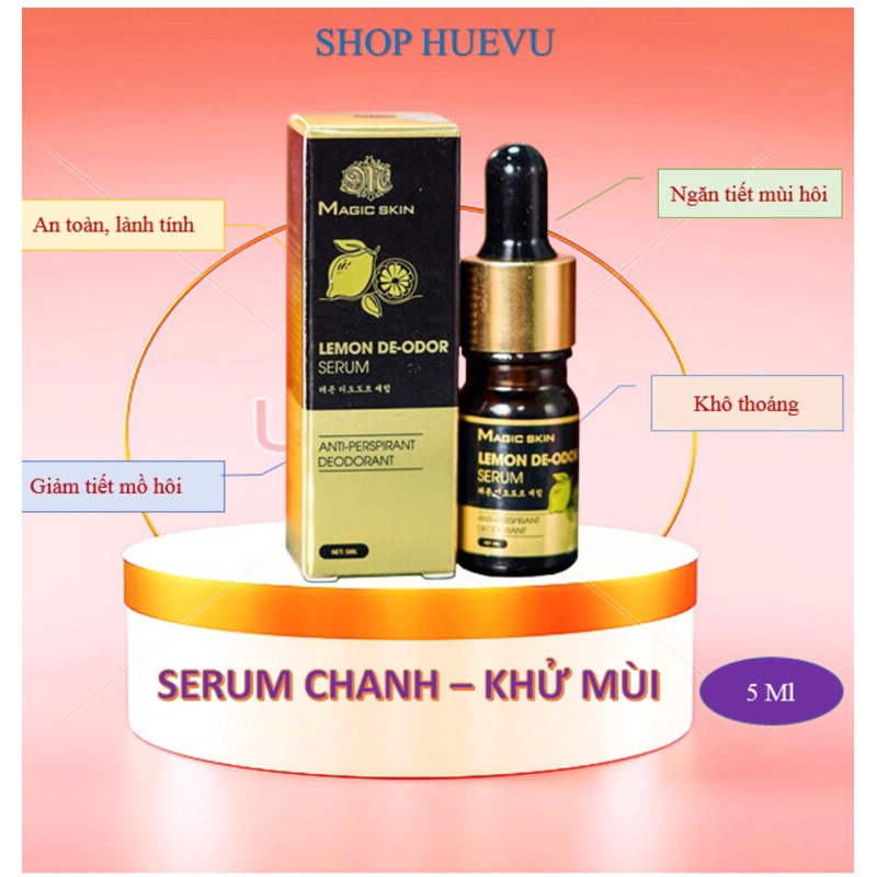 Serrum chanh khử mùi hôi nách hôi chân