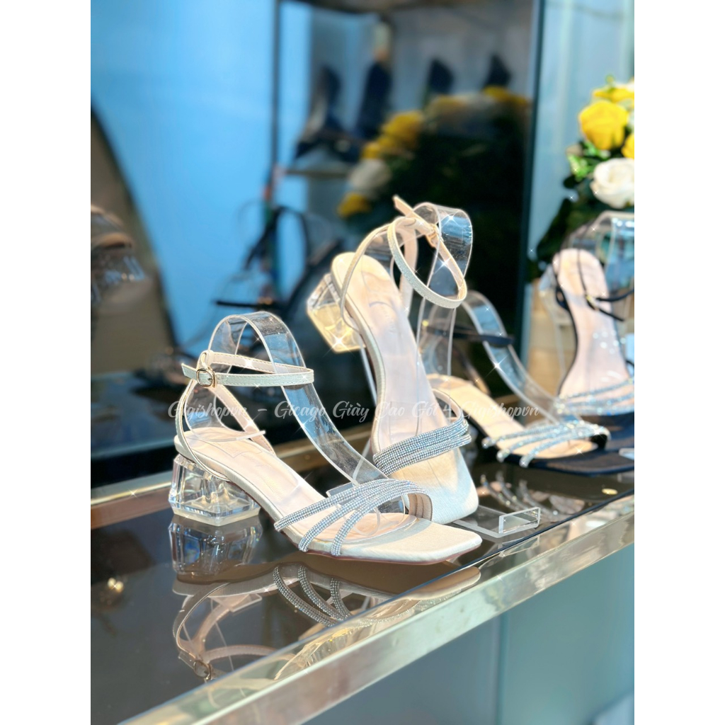 GIÀY SANDAL GÓT VUÔNG THẤP 2P - GIÀY CAO GÓT GIGISHOPVN GICAGO - S755