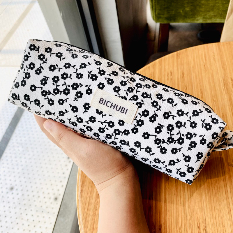 Bóp viết handmade kiểu classic đứng form sức chứa lớn BICHUBI STUDIO