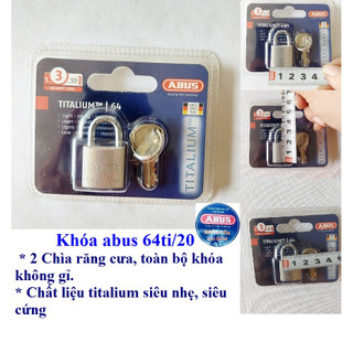 Ổ KHÓA SIÊU NHẸ ABUS TITALIUM 64TI