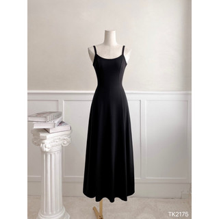 Đầm Thun Maxi Hở Lưng Tùng Xoè