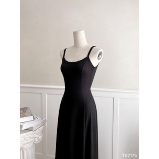 Đầm Thun Maxi Hở Lưng Tùng Xoè