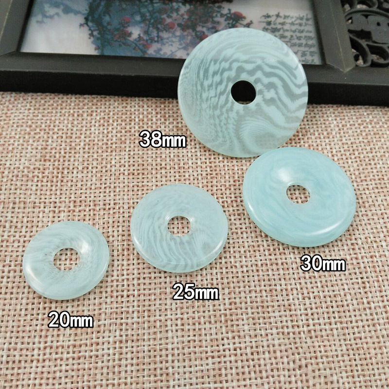 Ngọc bội đồng điếu chất liệu nhựa lên màu ngọc 20-38mm nguyên liệu làm trâm làm trang sức cổ trang cosplay cổ phục