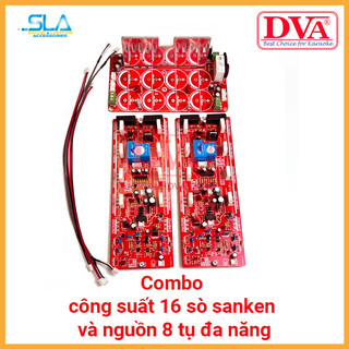 Combo công suất 16 sò sanken dva và nguồn 8 tụ đa năng