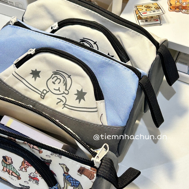 TÚI ĐỰNG BÚT VINTAGE LOẠI MỚI SIÊU TO  - tiệm nhà chun