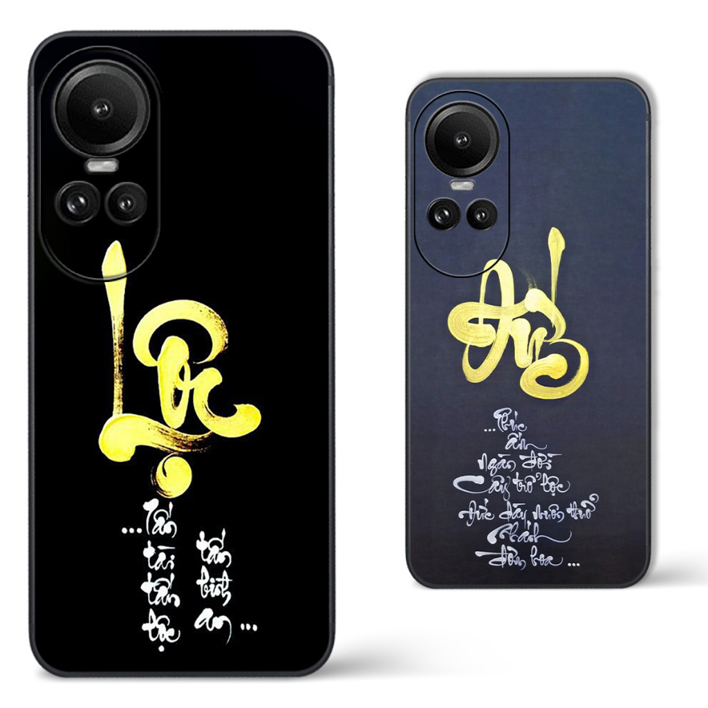 Ốp Oppo Reno 10 5G / Reno 10 Pro 5G in hình thư pháp lộc, đức, nhẫn đẹp độc lạ