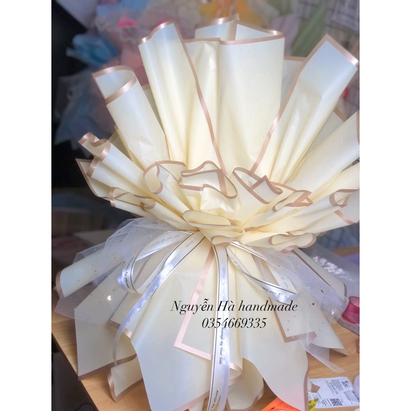 Cốt cắm hoa xoè đứng 50 bông sáp
