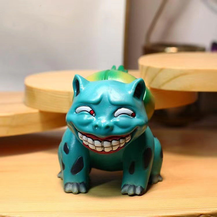 Mô hình nhân vật Pikachu, Charmander, Squirtle, Gangar, Bulbasaur mặt bựa dễ thương