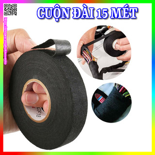 Băng keo vải chịu nhiệt, băng dính vải quấn dây điện 9mm, 19mm, 32mm