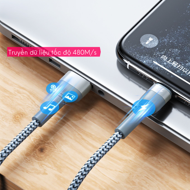 Dây sạc nhanh 20W chính hãng Remax hỗ trợ sạc nhanh 30 phút 50% pin , bện dây thừng pin dành cho điện thoại Táo