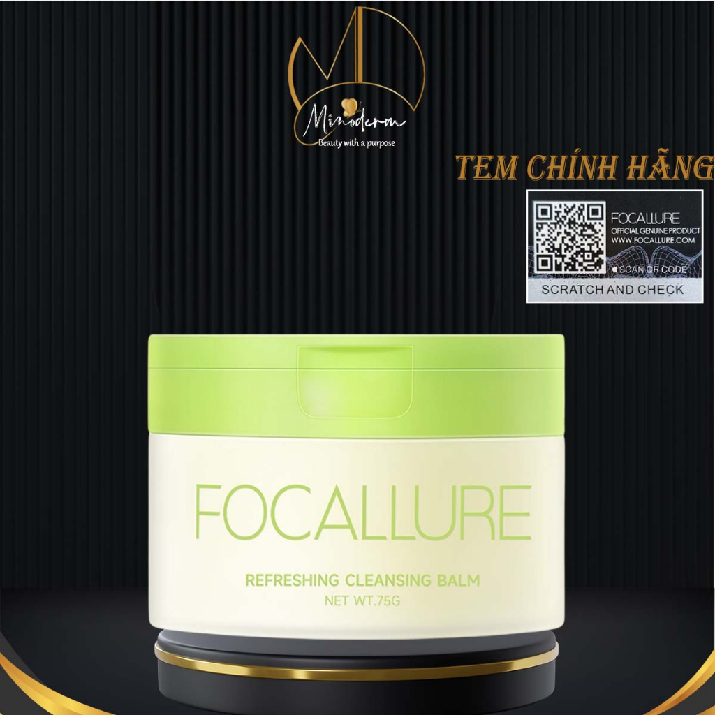 Kem Tẩy Trang Focallure Chiết Xuất Thực Vật Làm Sạch Sâu, 10X Dưỡng Ẩm Không Gây Kích Ứng 75g FA-C01