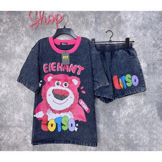 ( SẴN HCM ) SET JEAN CỔ TRÒN LOTSO