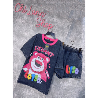 ( SẴN HCM ) SET JEAN CỔ TRÒN LOTSO