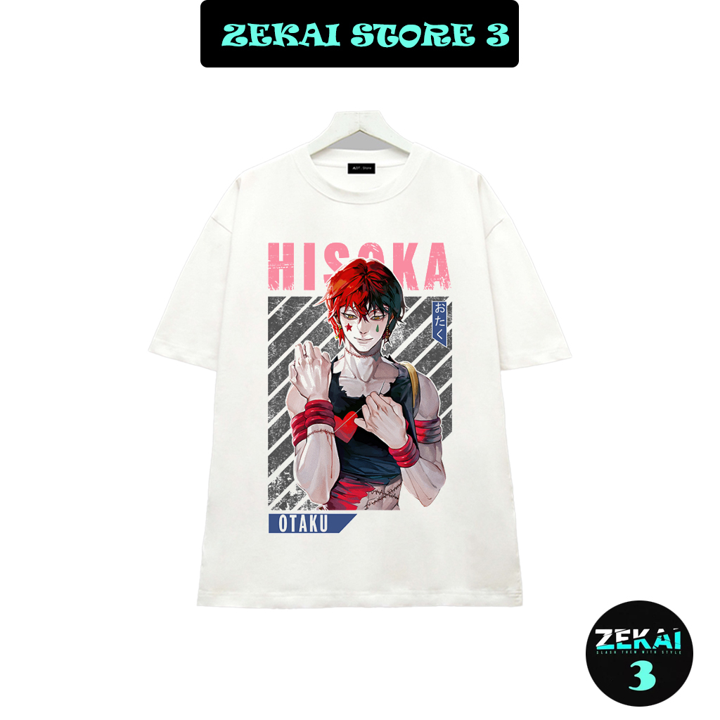 Áo thun in hình Hisoka nhân vật gã hề trong hunter x hunter, áo thun anime chất vải thun co giãn 4 chiều, đủ size