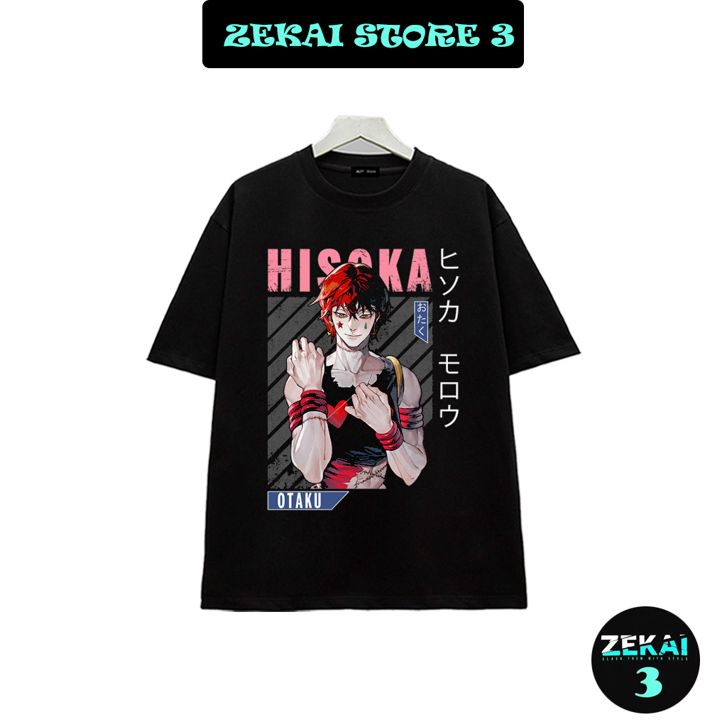 Áo thun in hình Hisoka nhân vật gã hề trong hunter x hunter, áo thun anime chất vải thun co giãn 4 chiều, đủ size