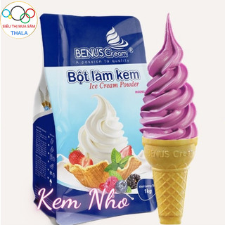 Bột làm kem hương vị Nho Benus