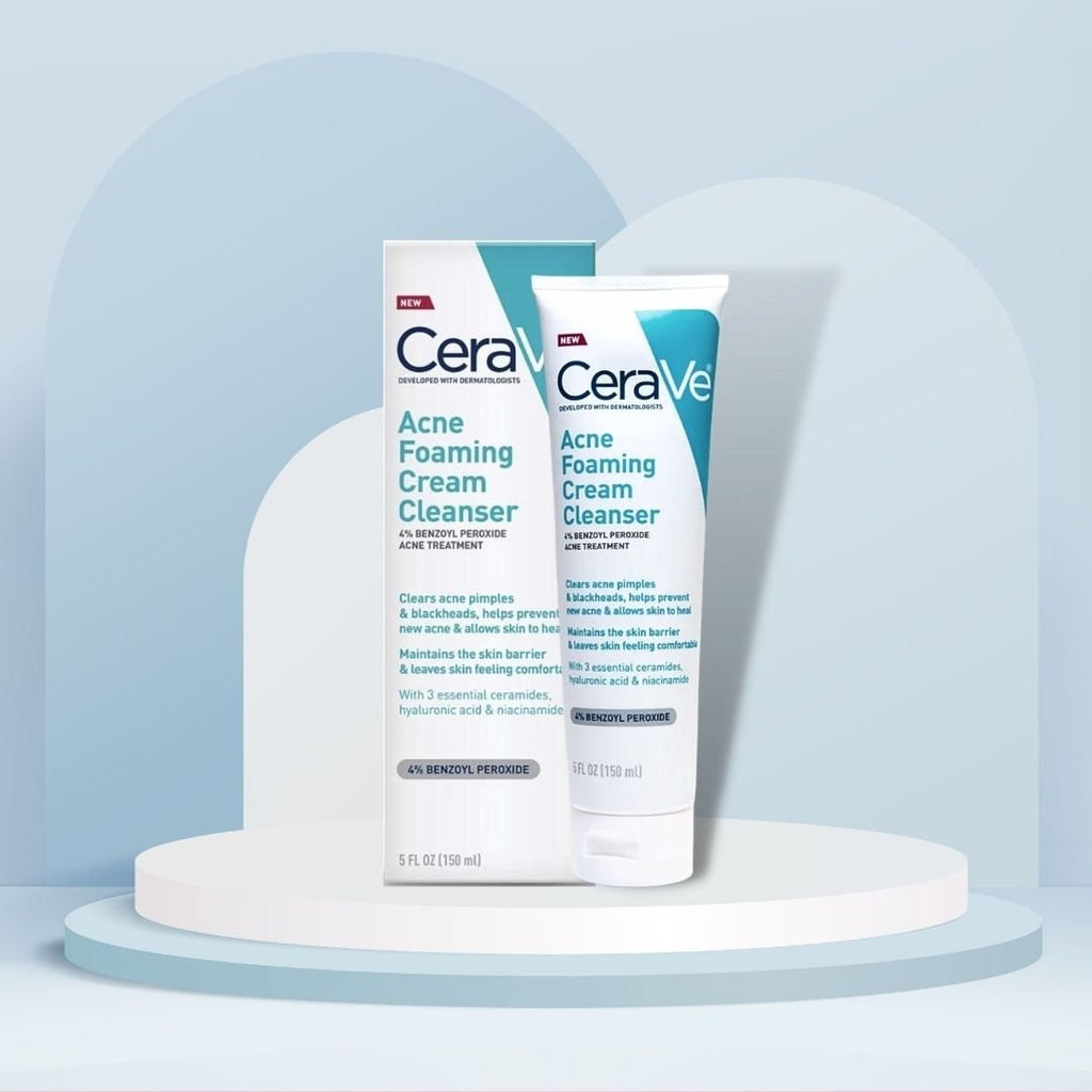 Sữa rửa mặt Cerave Acne Foaming Cream Cleanser 150ml