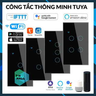 Công Tắc Cảm Ứng Wifi Thông Minh Hỗ Trợ Điều Khiển Từ Xa Giọng Nói Trợ Lý Ảo Google Alexa Tuya Smart Home
