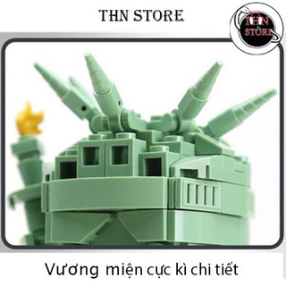 Lego tượng nữ thần tự do chibi