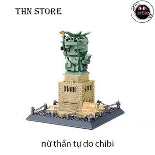 Lego tượng nữ thần tự do chibi