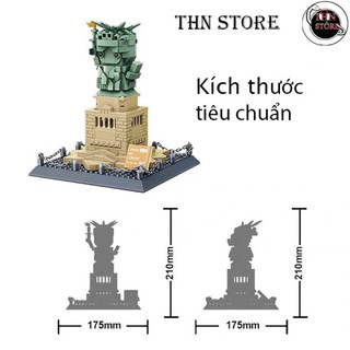 Lego tượng nữ thần tự do chibi