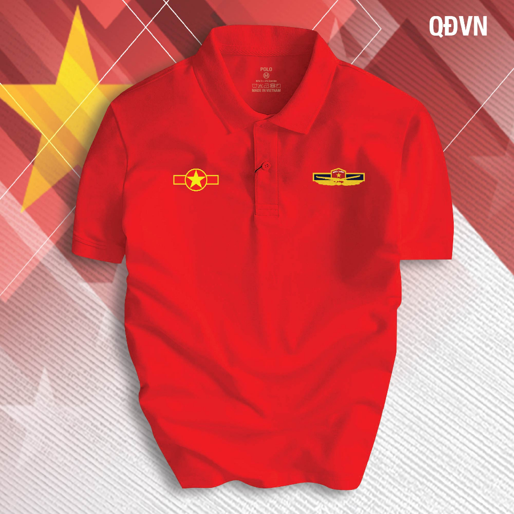 Áo Thun Polo Nam QĐVN Đẳng Cấp Chuẩn Form Thoáng Khí