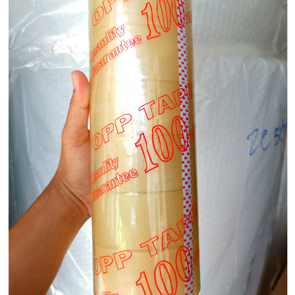 Băng keo trong, đục 4,8 cm - 100 yard băng dính đóng hàng