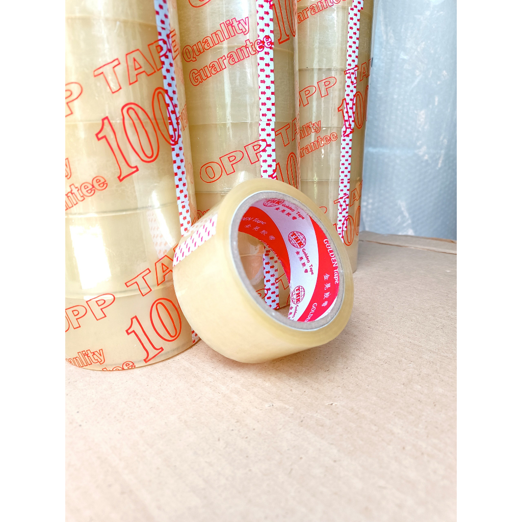 Băng keo trong, đục 4,8 cm - 100 yard băng dính đóng hàng