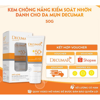 KEM CHỐNG NẮNG KIỂM SOÁT NHỜN DECUMAR