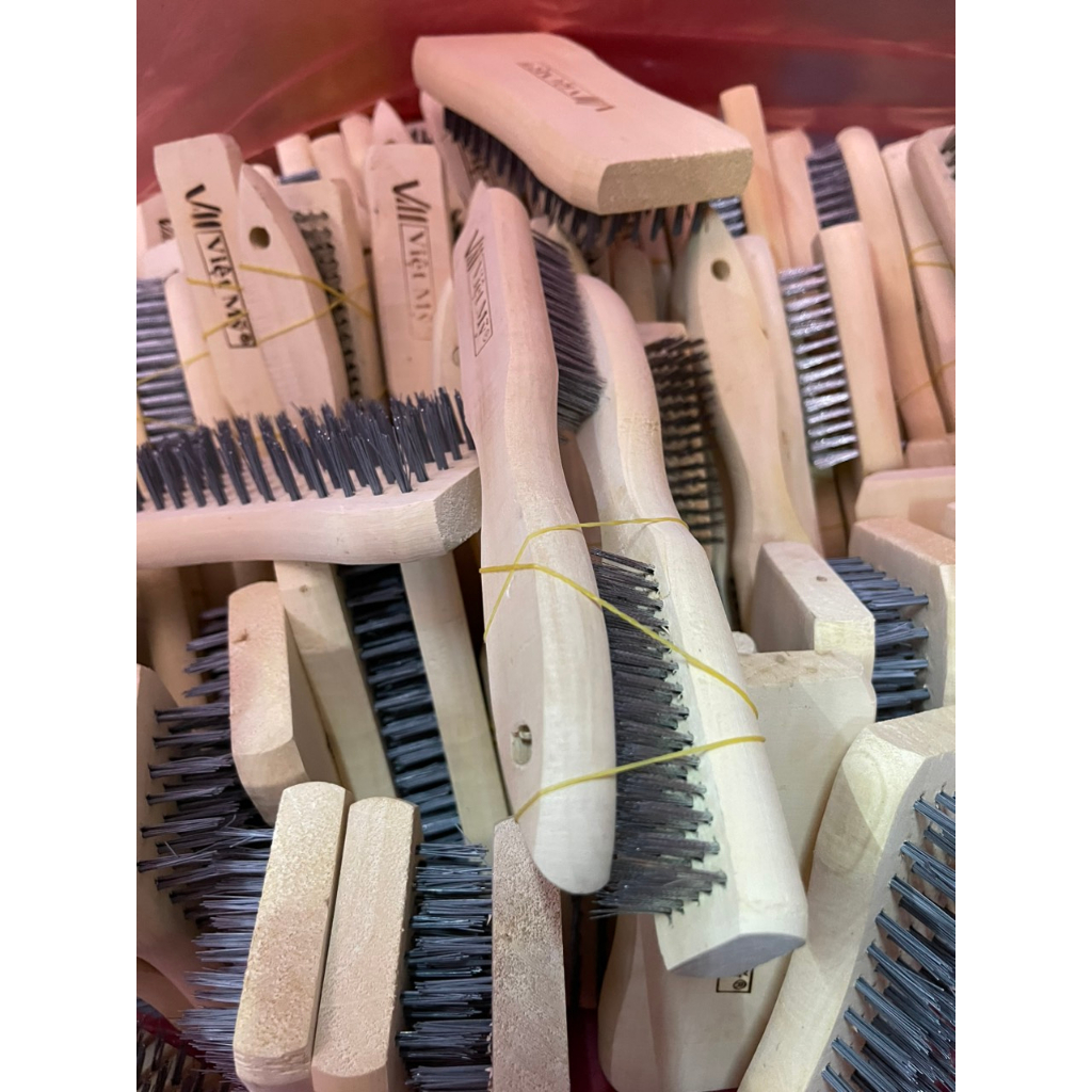 Bàn chải sắt Việt Mỹ chất lượng cao... chà rong, chà sàn, đánh rỉ sét cước sắt loại