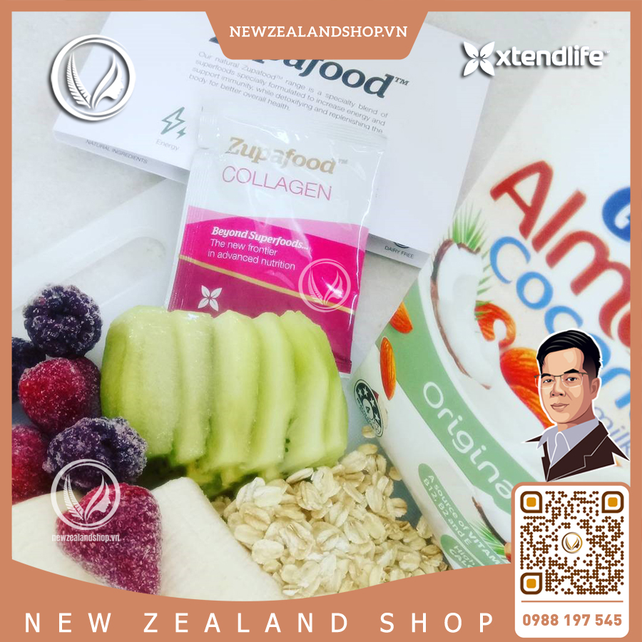 Siêu thực phẩm đẹp da, bổ sung collagen Xtend Life Zupafood For Skin