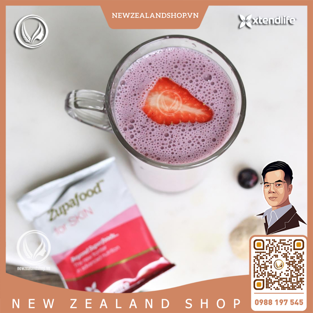 Siêu thực phẩm đẹp da, bổ sung collagen Xtend Life Zupafood For Skin