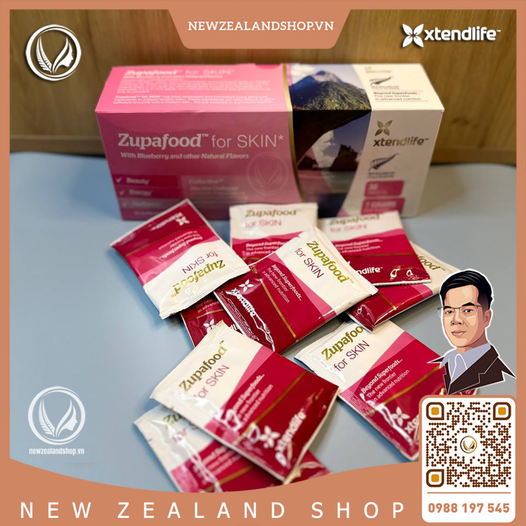 Siêu thực phẩm đẹp da, bổ sung collagen Xtend Life Zupafood For Skin