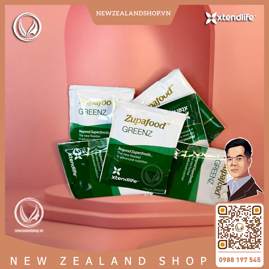 Siêu thực phẩm tăng cường sức khỏe kiềm hoá xanh Xtend-Life Zupafood Greenz
