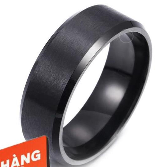 Nhẫn Basic Titan Đen Không Rỉ.