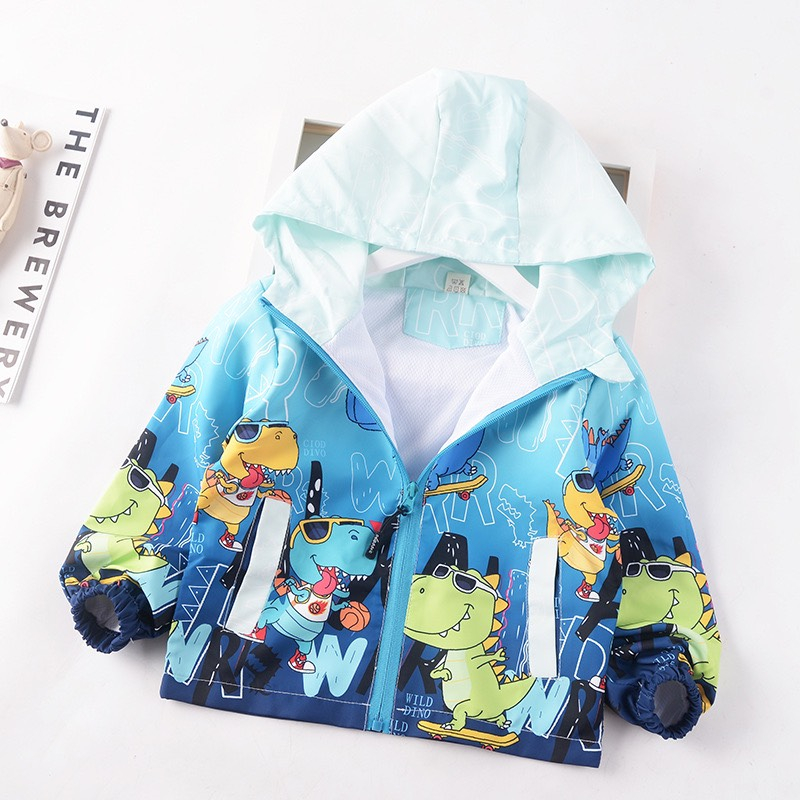 Áo khoác gió khủng long, snoopy MD1864/MD1865  cho bé trai 2-8 tuổi - Little Maven Official Store