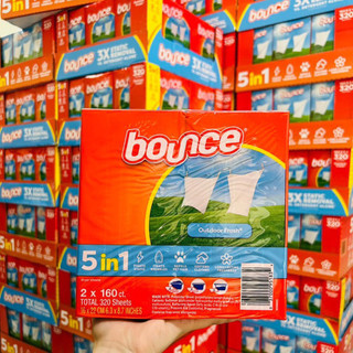 Bounce - giấy thơm sấy quần áo mẫu mới 5in1 - hộp 160 tờ