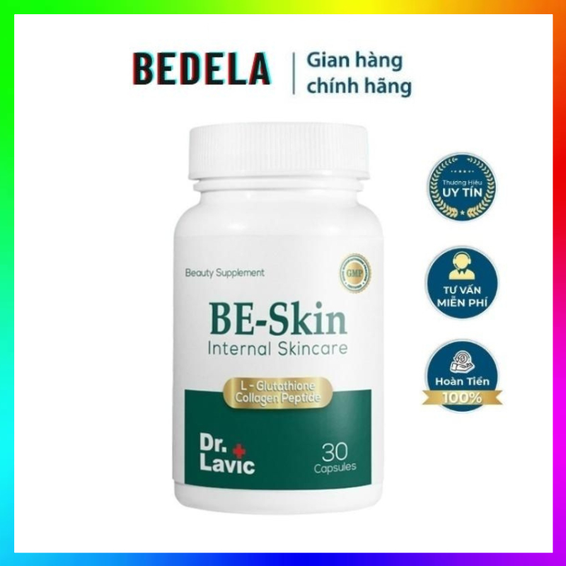 Viên Uống Trắng Da Bổ Sung Vitamin C Đẹp Da Toàn Thân Glutathione - Collagen BE - SKIN DR.LAVIC 30 VIÊN DR110 BEDELA.VN