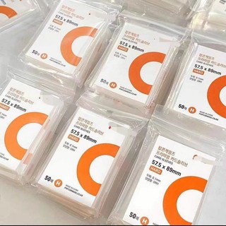 ♡ tách lẻ & set 50 card sleeves popcorn trung 57.5x89mm bảo vệ card