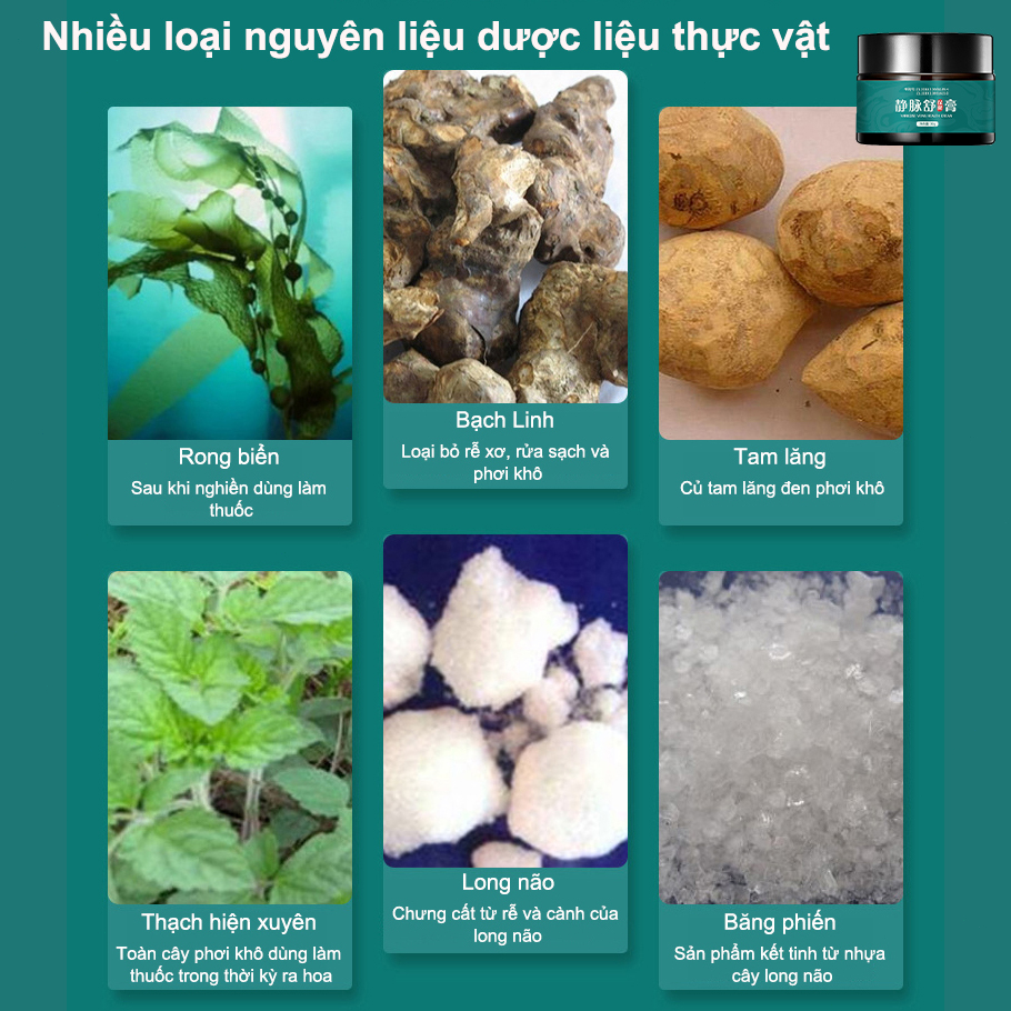 Kem suy giãn tĩnh mạch 20g giúp giảm đau mỏi tê phù chuột rút do suy giãn tĩnh mạch thúc đẩy tuần hoàn máu