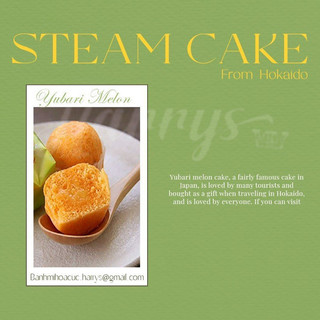 Bánh Bông Lan Dưa Lưới Yubari Melon Steam Cake