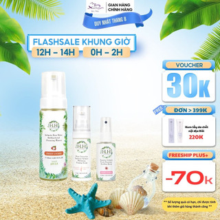 Combo Chăm Sóc Cô Bé Dịu Nhẹ-Dd Vệ Sinh Dạng Bọt + Kem Dưỡng + Xịt Phụ Khoa (Gỗ)