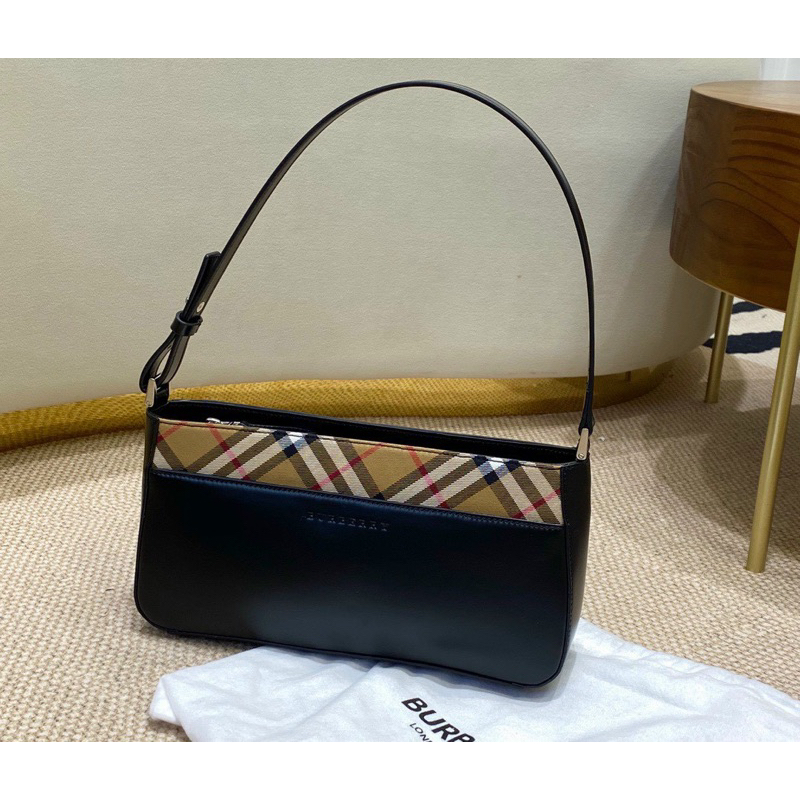 📛RẺ VÔ ĐỊCH📛TÚI BBR SHOULDER BAG LEATHER CANVAS NỮ KẸP NÁCH