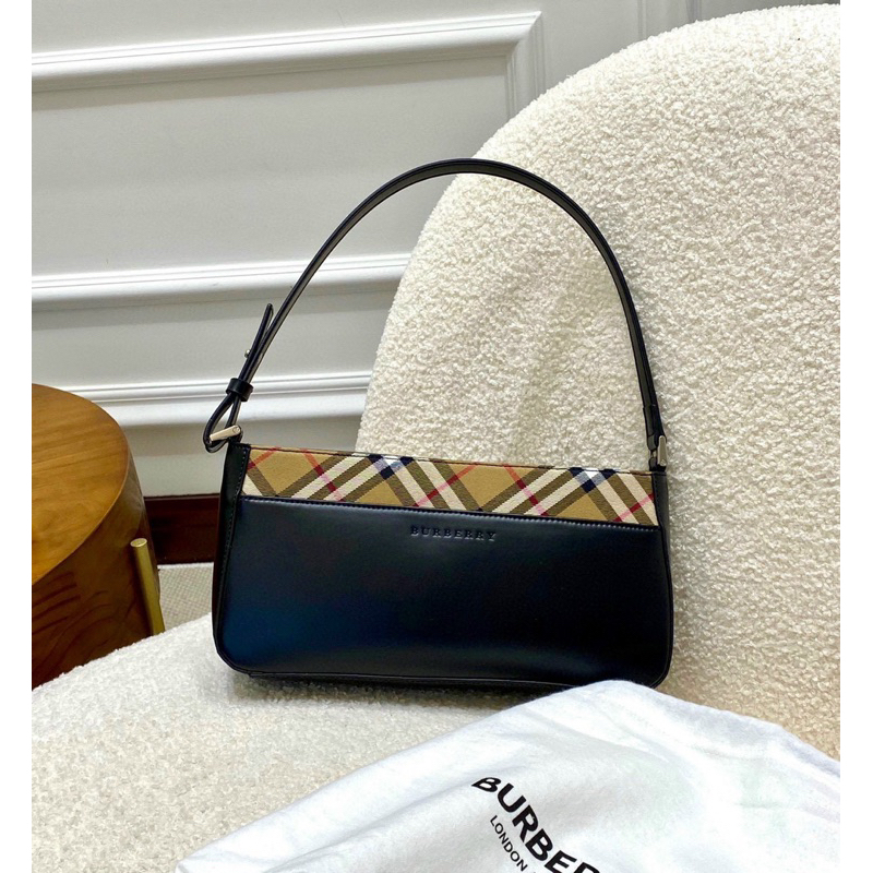 📛RẺ VÔ ĐỊCH📛TÚI BBR SHOULDER BAG LEATHER CANVAS NỮ KẸP NÁCH